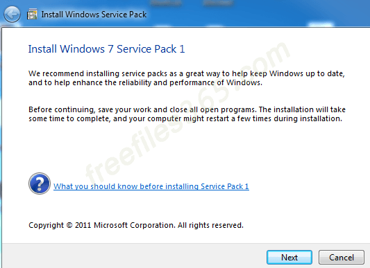 Windows 7 Service Pack 1 Offline Installer Download