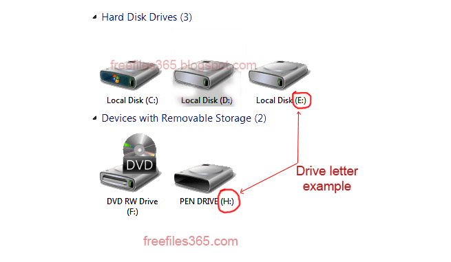 What is drive letters of a computer