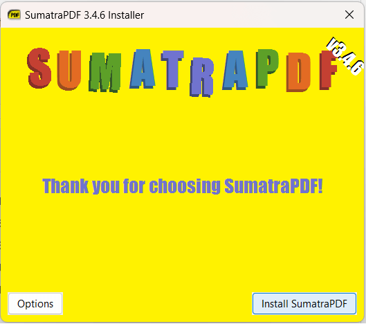 Sumatra PDF - The Most Lightweight PDF Reader for PC.