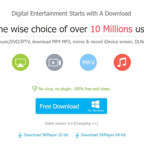 5kPlayer Download for Windows PC 11, 10, 7