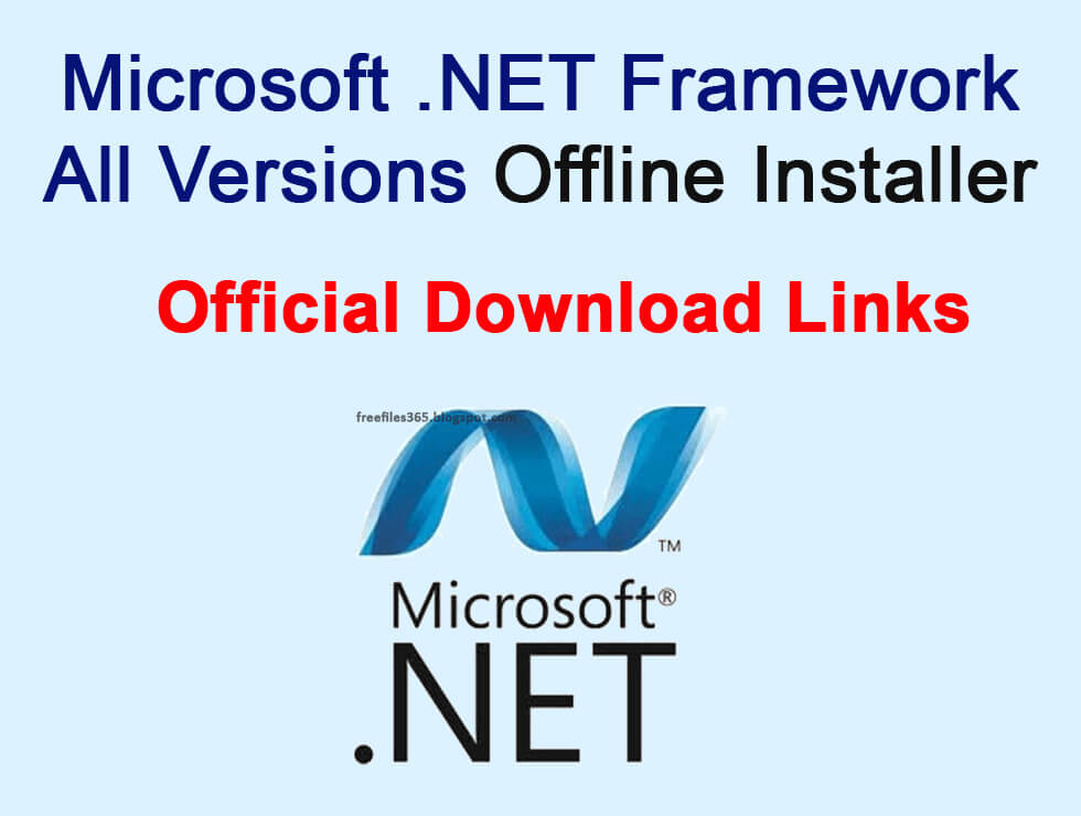 Microsoft .NET framework all versions x86 and x64 Download